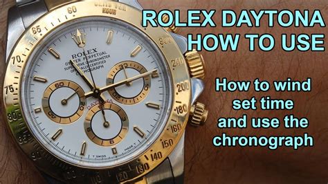 Rolex daytona how to use